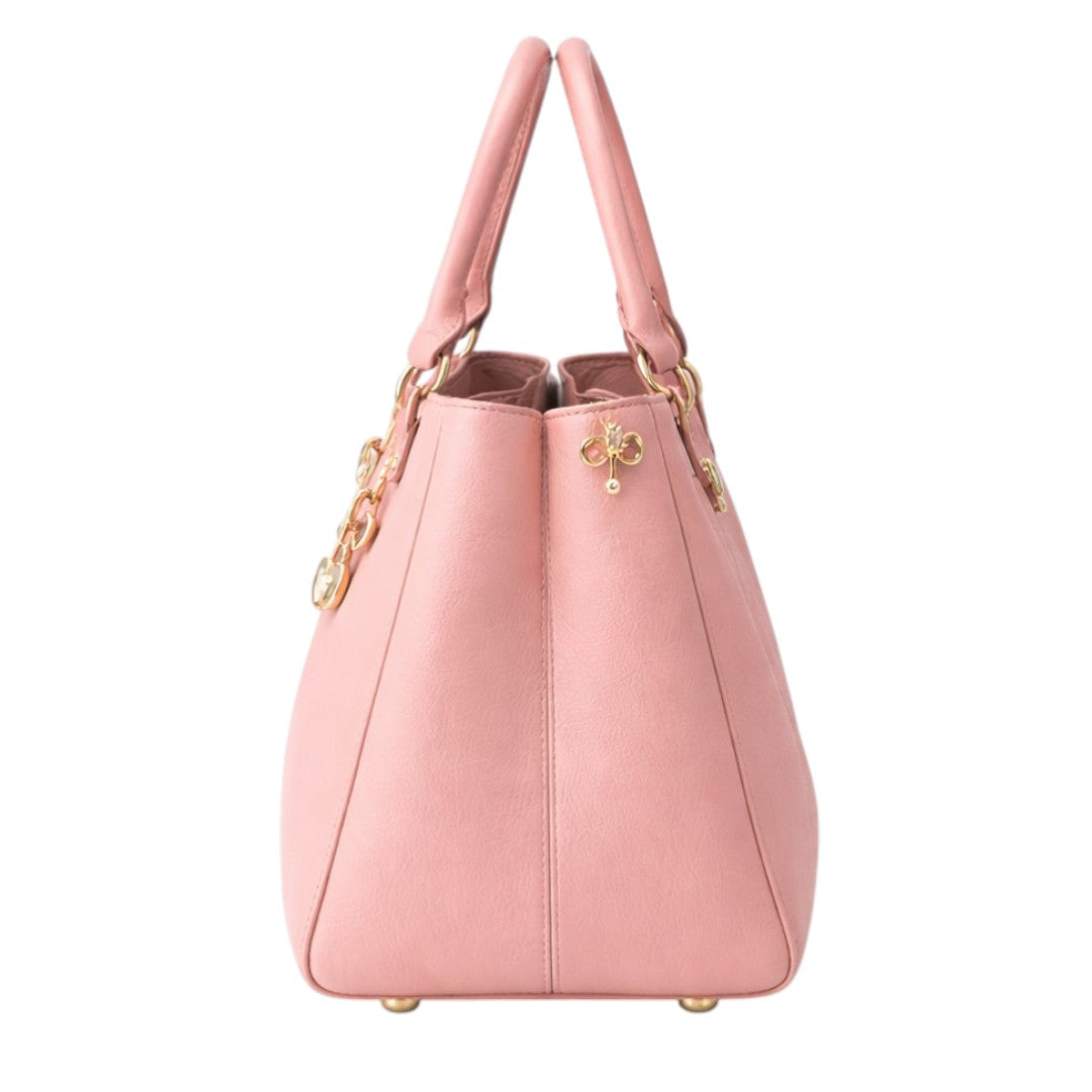 Tuxzen Women's Light Beige Leather Handbag Stylish