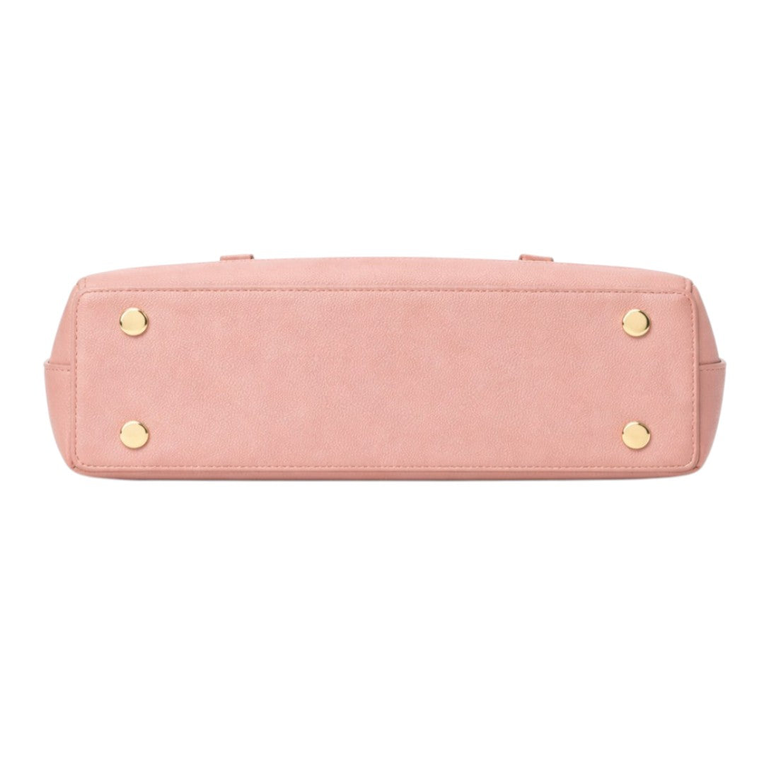 Tuxzen Women's Peach Pink Leather Shoulder Bag